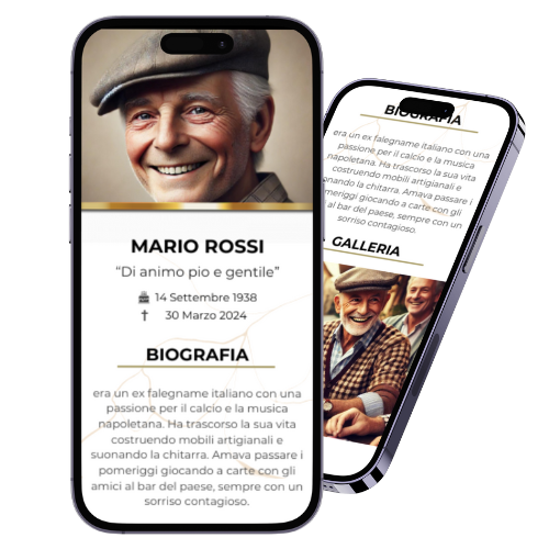 Il profilo ricoedino digitale del nostro qr code per lapidi