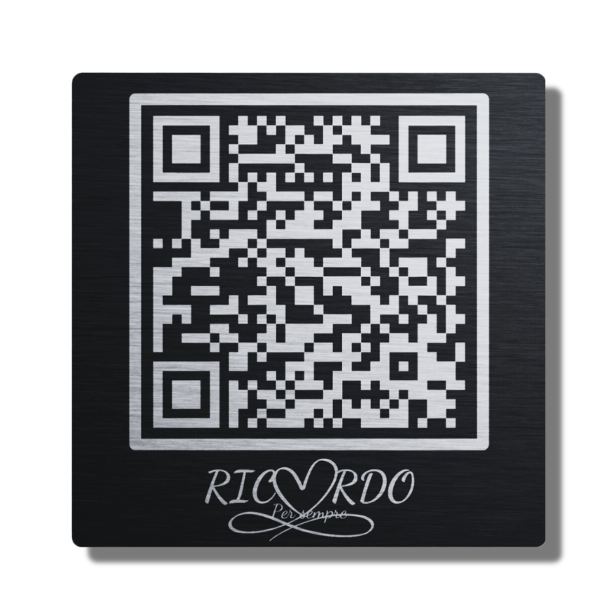 QR code per lapidi quadrato 10 PZ - Ricordo per Sempre